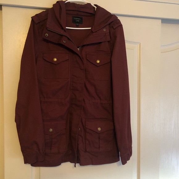 Tinsel Jackets & Blazers - Burgundy utility jacket